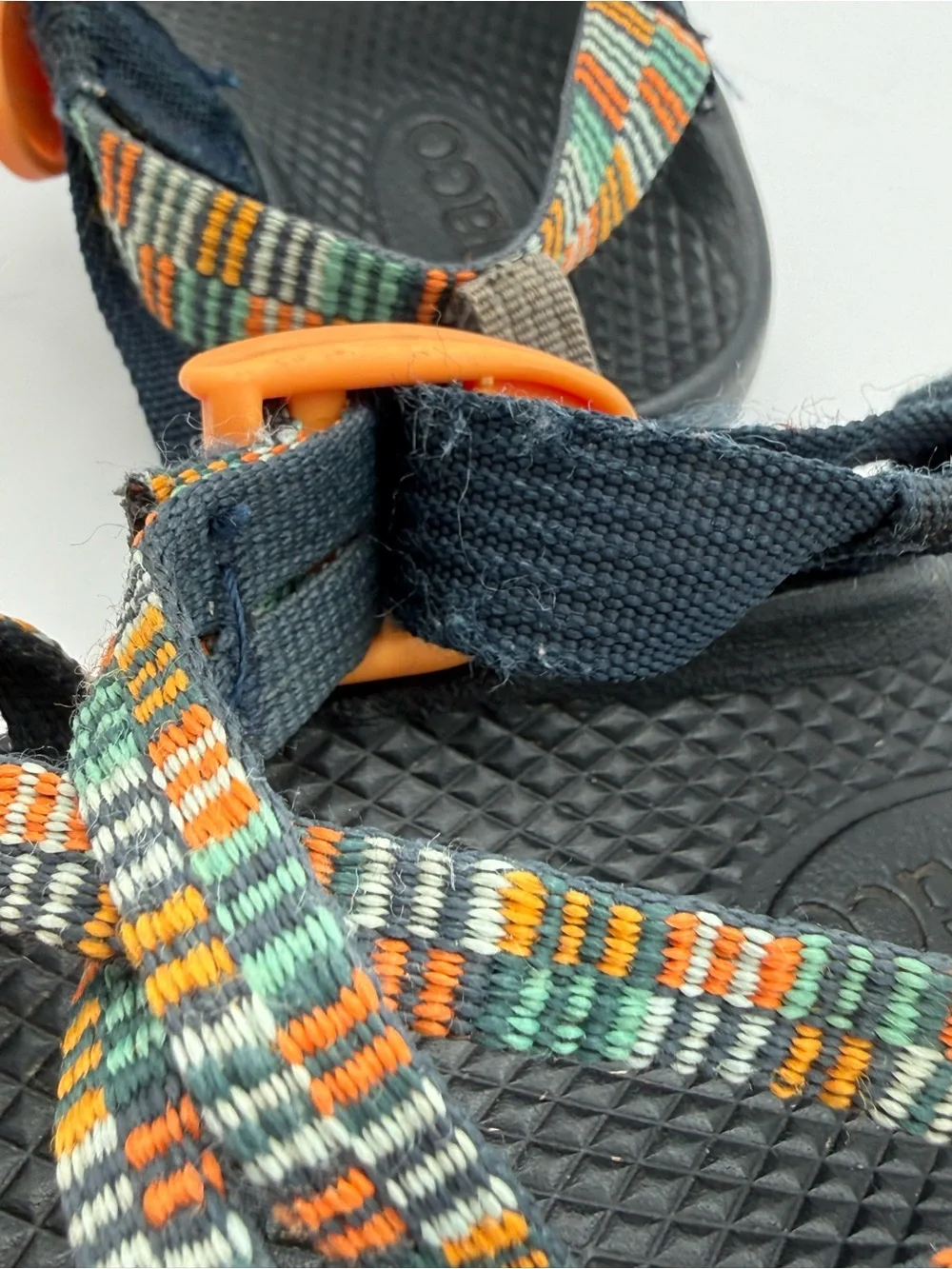 Chaco Kids ZX/1 EcoTread Slingback Sport Outdoor Sandals Navy Multicolor Size 1
